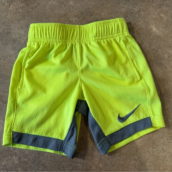 Nike - Lime Green and Gray Shorts Boy, Size XS - Picture 1 of 4
